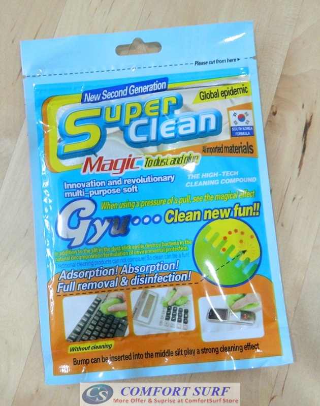 NEW 2nd Generation Magic Super Clean Gyu Slimy Gel (Transparent)